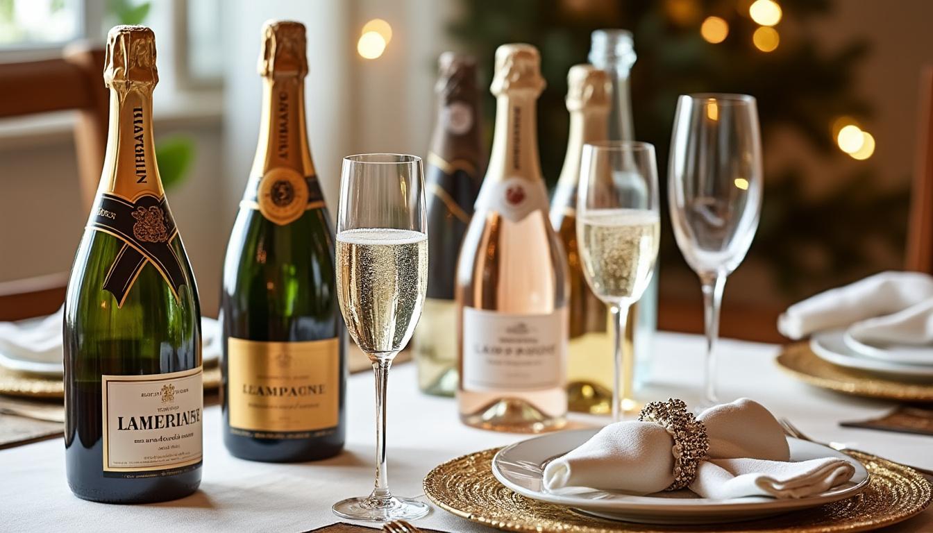 découvrez comment le champagne, avec ses bulles raffinées et sa fraîcheur, s’invite à toutes les étapes de vos repas de fête et sublime chaque met avec élégance et convivialité.
