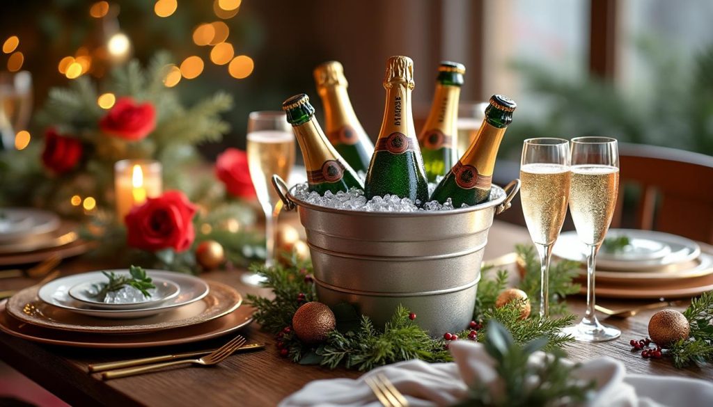 découvrez comment le champagne, avec son élégance et sa fraîcheur, s'impose comme le vin idéal pour accompagner tous vos repas de fête, de l'apéritif au dessert.