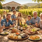 profitez d'une dégustation de vins en famille au domaine rimbert accompagnée de recettes accords mets-vins adaptées aux enfants pour un moment convivial et gourmand.
