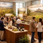 découvrez l'exposition dédiée aux vins du rhône et de châteauneuf-du-pape, célébrant la richesse et l'authenticité de leur terroir unique.